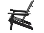Jiallo Set da conversazione con 2 sedie Adirondack pieghevoli con portabicchieri e poggiapiedi