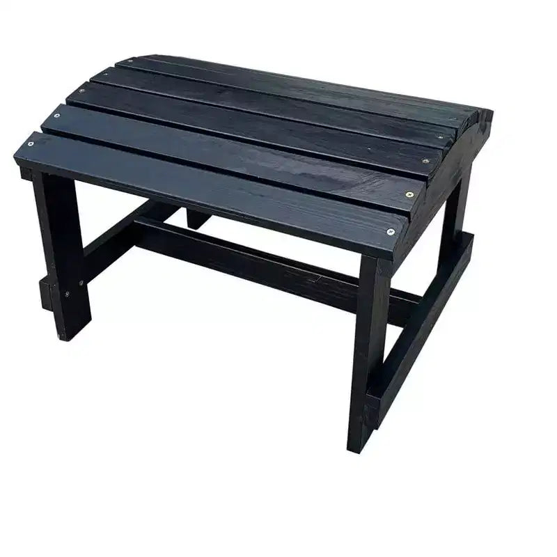 Jiallo Set da conversazione con 2 sedie Adirondack pieghevoli con portabicchieri e poggiapiedi