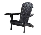 Set Bistrò Pieghevole Jiallo Adirondack con Porta Bicchiere, 2 Sedie Pieghevoli Adirondack con porta bicchieri e 1 Tavolino