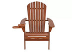 Sedia Adirondack pieghevole Jiallo con portabicchieri e poggiapiedi