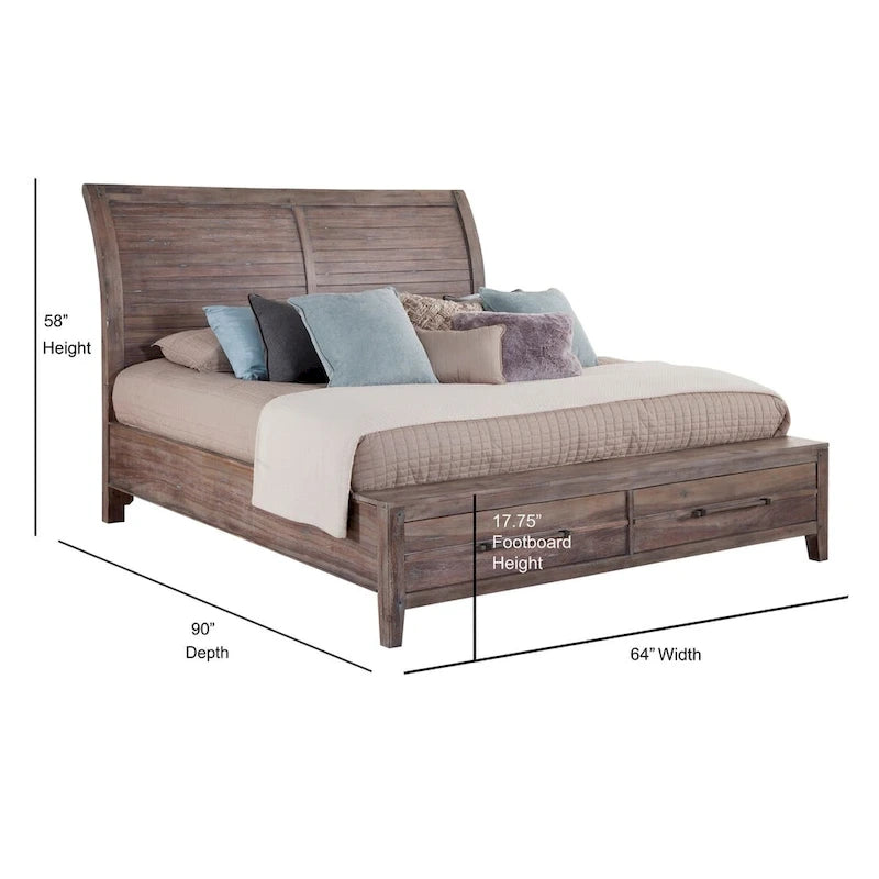 Letto contenitore Asher Sleigh