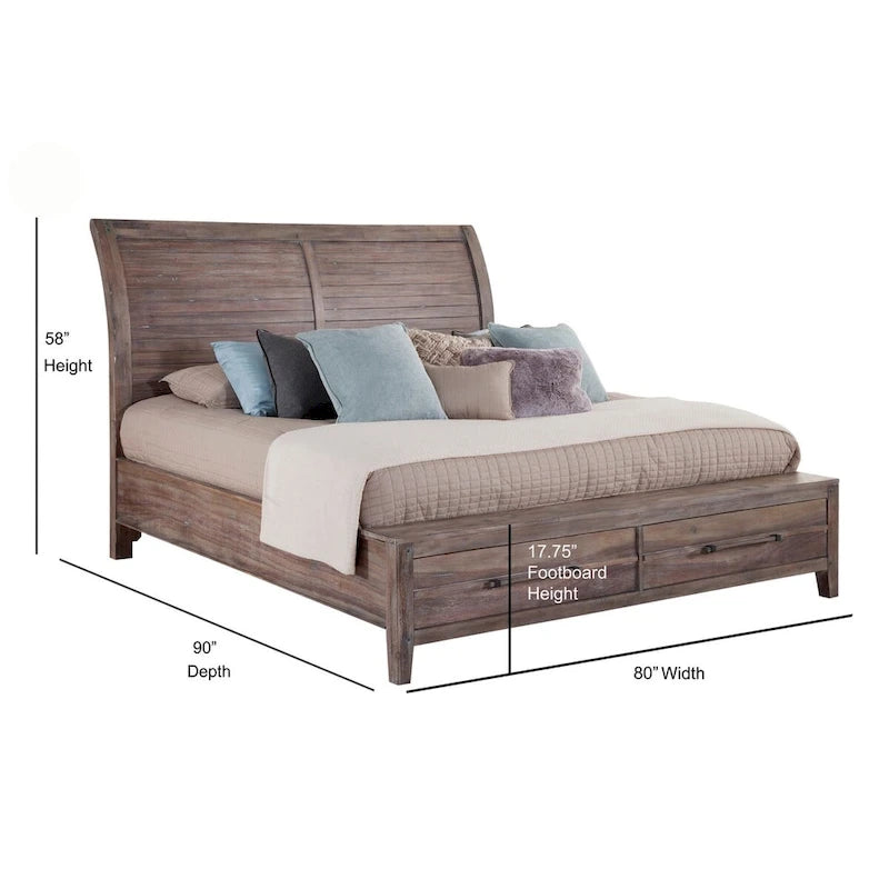 Letto contenitore Asher Sleigh