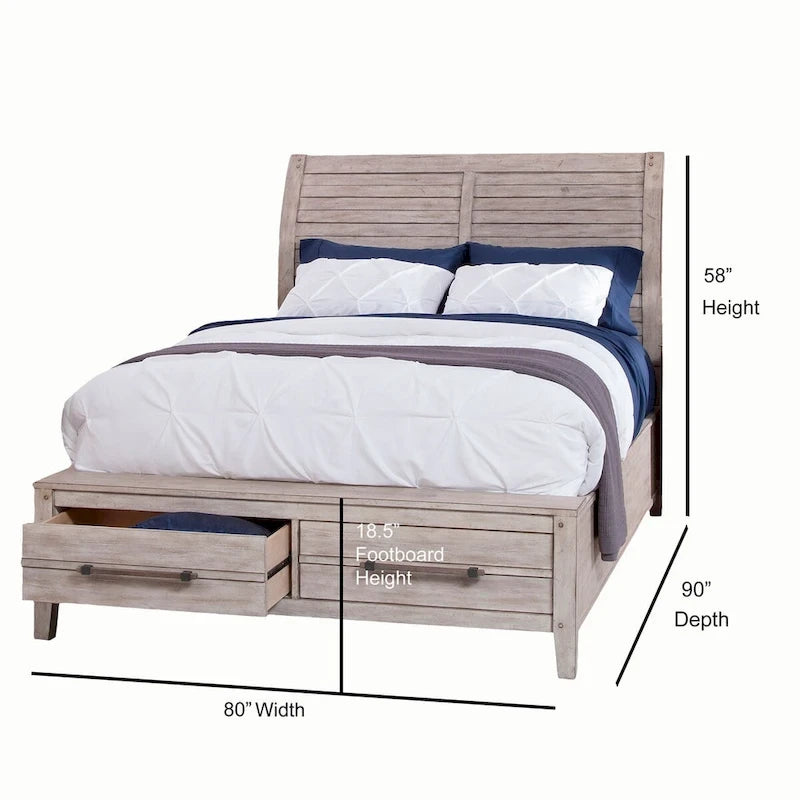 Letto contenitore Asher Sleigh