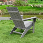 GARPROVM Cozy HDPE Adirondack Chair Weather-Resistant Outdoor Patio Chair