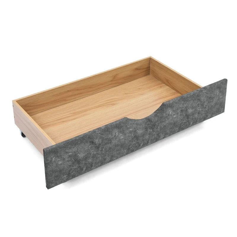 Daybed with Drawers Upholstered Tufted