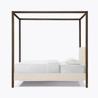 Letto a piattaforma Queen Size con baldacchino Pelican