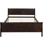Oaks Aura Wood Platform Bed Twin Bed Frame Mattress Foundation Sleigh Bed with Headboard/Footboard/Wood Slat Support