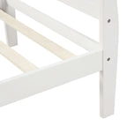 Oaks Aura Wood Platform Bed Twin Bed Frame Mattress Foundation Sleigh Bed with Headboard/Footboard/Wood Slat Support
