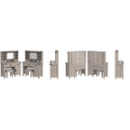 Farmhouse Makeup Vanity Desk, Vanity Table, Vanity Set, Stool Included