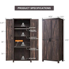 Farmhouse Storage Cabinet, Armoire, Rustic Pantry, Versatile Storage