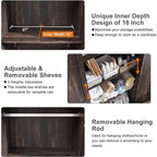 Farmhouse Storage Cabinet, Armoire, Rustic Pantry, Versatile Storage