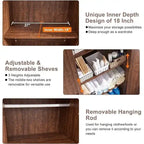 Farmhouse Storage Cabinet, Armoire, Rustic Pantry, Versatile Storage