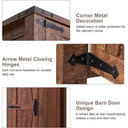 Farmhouse Storage Cabinet, Armoire, Rustic Pantry, Versatile Storage