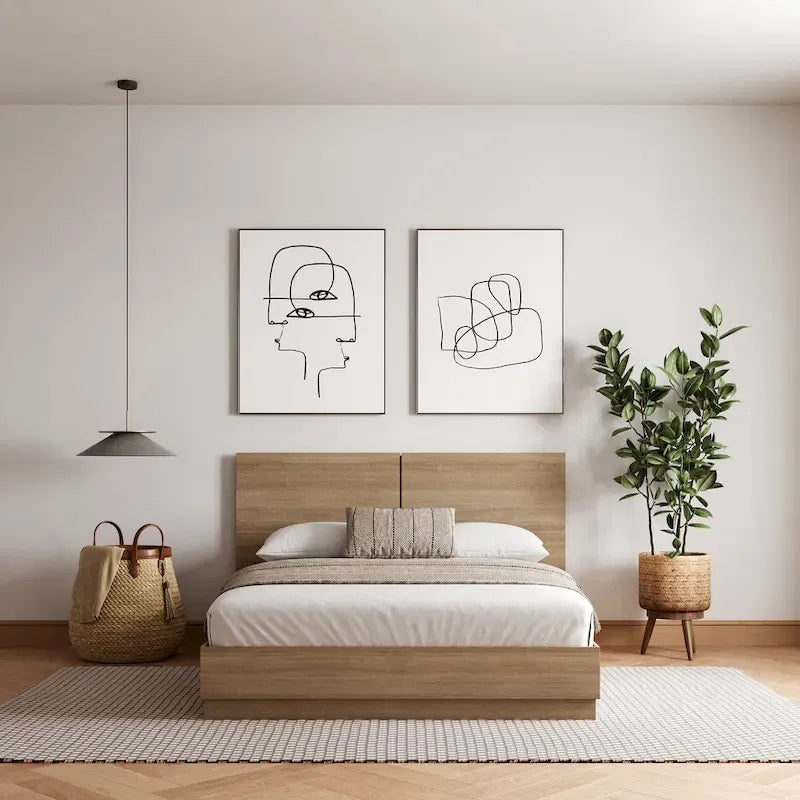 Letto con testiera modello Milano