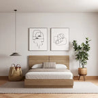Letto con testiera modello Milano
