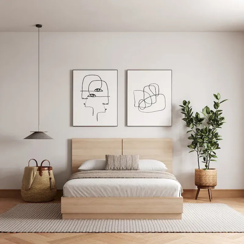 Letto con testiera modello Milano