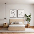 Letto con testiera modello Milano