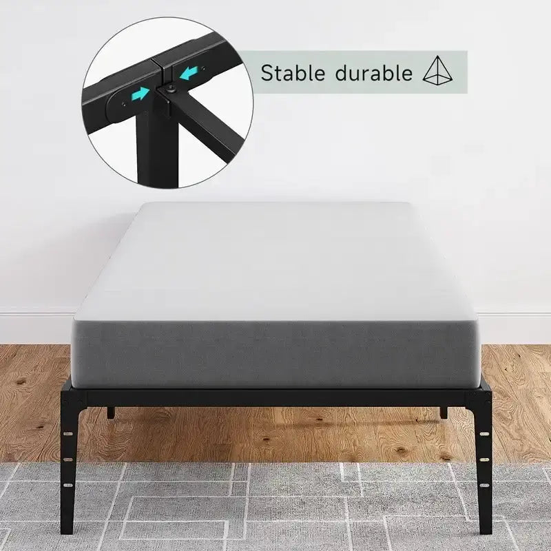 14 Inch Twin Size Foldable Bed Frame