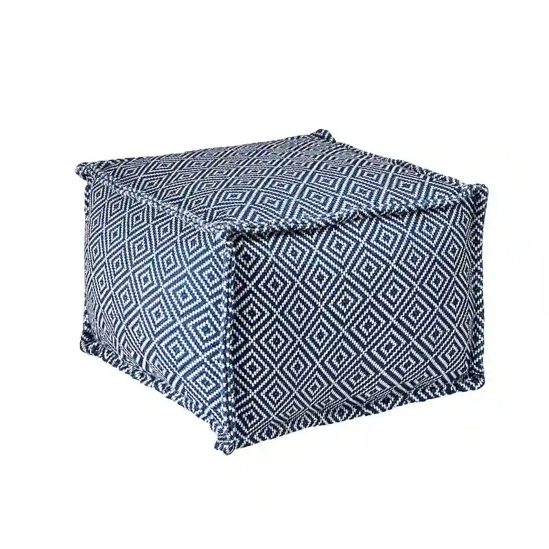 Nuloom Amalfi Aztec Print Indoor/Outdoor Ottoman Pouf