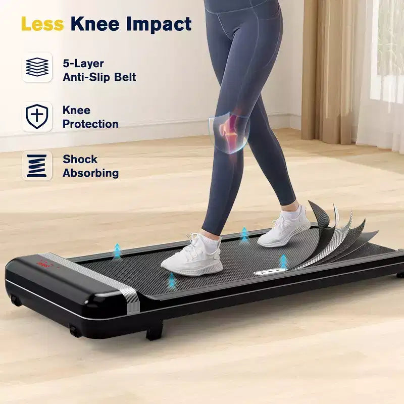 Tapis Roulant Inclinabile Redliro Sottoscrivania, Tapis Roulant con Inclinazione Regolabile in 1 Fase per Casa Ufficio, Portatile per Camminata e Jogging