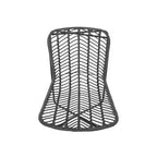 Christopher Knight Home Galtin Sedie da esterno in vimini (set da 2), grigio/nero