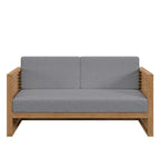 Set da esterno Carlsbad 3 pezzi in legno di teak per patio