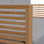 Set da esterno Carlsbad 3 pezzi in legno di teak per patio