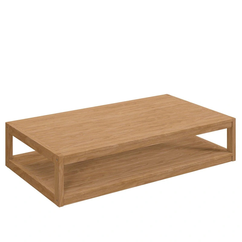 Set da esterno Carlsbad 3 pezzi in legno di teak per patio