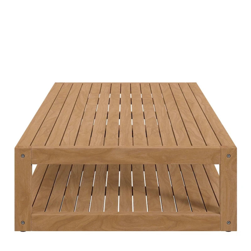 Set da esterno Carlsbad 3 pezzi in legno di teak per patio
