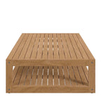 Set da esterno Carlsbad 3 pezzi in legno di teak per patio