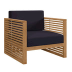 Set da esterno Carlsbad 3 pezzi in legno di teak per patio