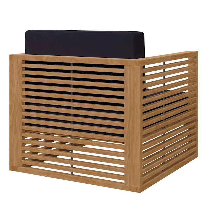 Set da esterno Carlsbad 3 pezzi in legno di teak per patio