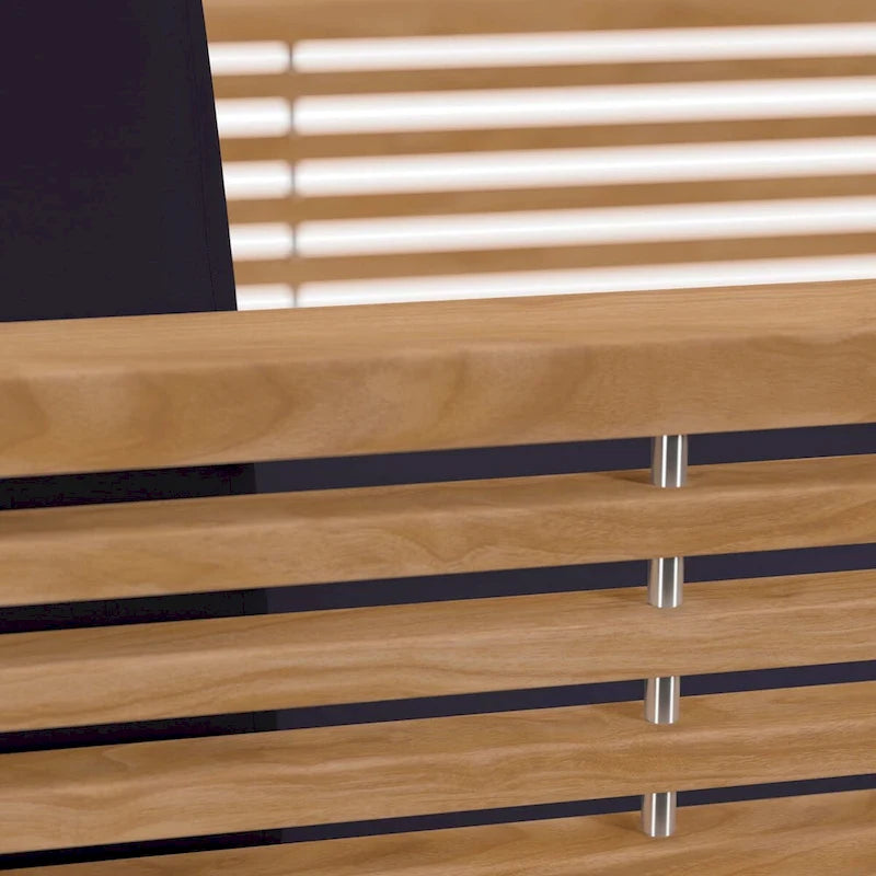 Set da esterno Carlsbad 3 pezzi in legno di teak per patio