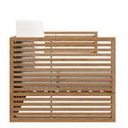 Set da esterno Carlsbad 3 pezzi in legno di teak per patio