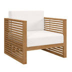 Set da esterno Carlsbad 3 pezzi in legno di teak per patio