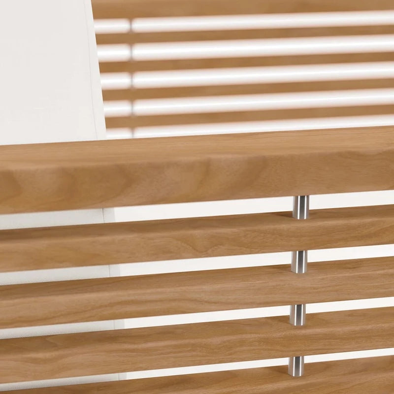 Set da esterno Carlsbad 3 pezzi in legno di teak per patio