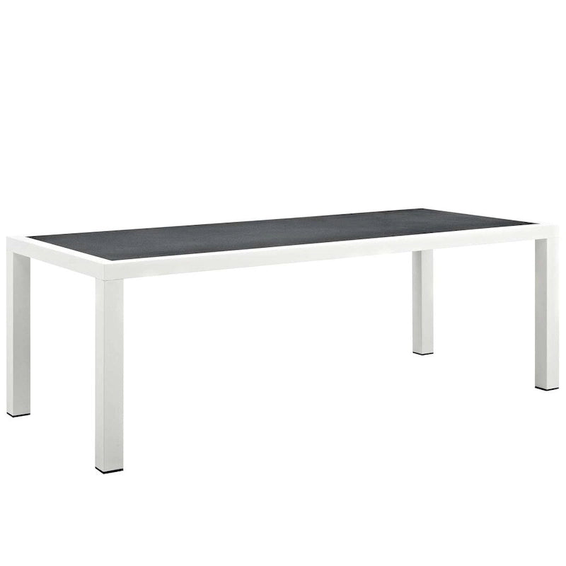 Stance 90.5 Outdoor Patio Aluminum Dining Table