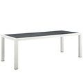 Stance 90.5 Outdoor Patio Aluminum Dining Table