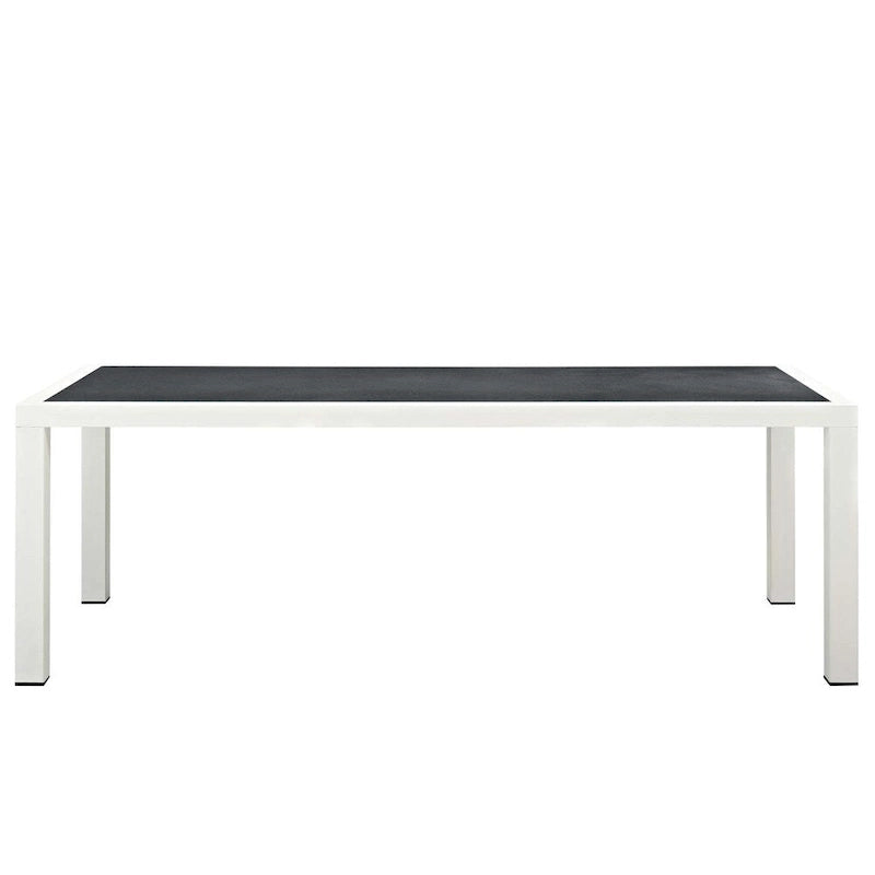 Stance 90.5 Outdoor Patio Aluminum Dining Table