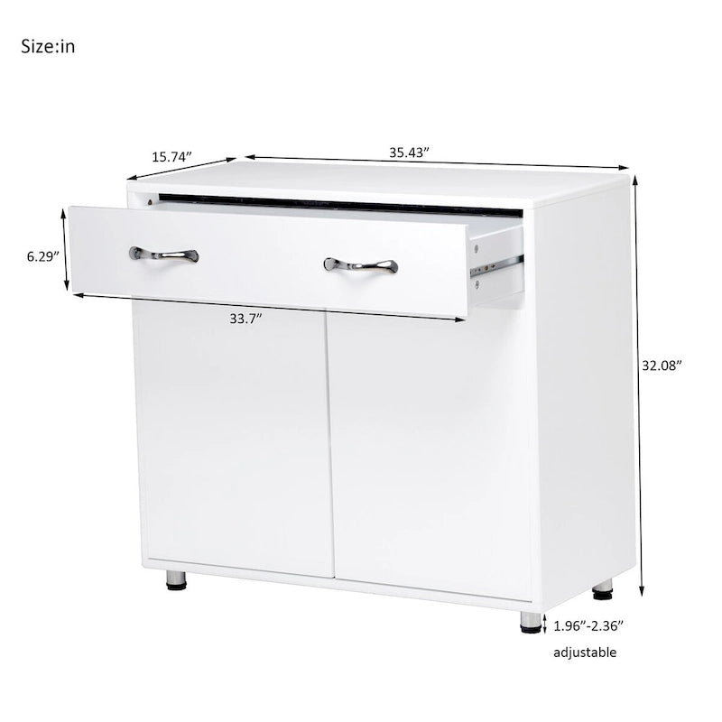 Modern Sidrboard, Side Table with Drawer and Doors