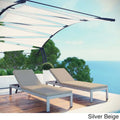 Shore Set of 2 Outdoor Patio Aluminum Chaise with Cushions