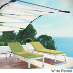 Shore Set of 2 Outdoor Patio Aluminum Chaise with Cushions