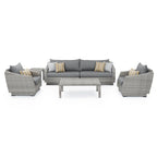Cannes 6 Piece Sunbrella Outdoor Patio Sofa & Club Chair Set