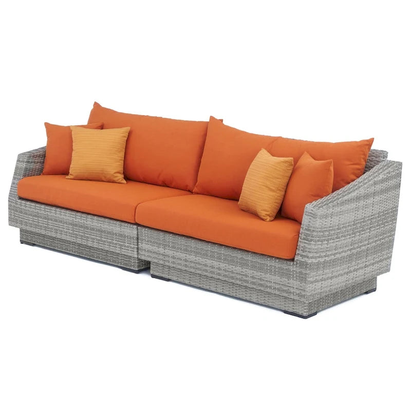Cannes 6 Piece Sunbrella Outdoor Patio Sofa & Club Chair Set