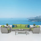 Cannes 6 Piece Sunbrella Outdoor Patio Sofa & Club Chair Set