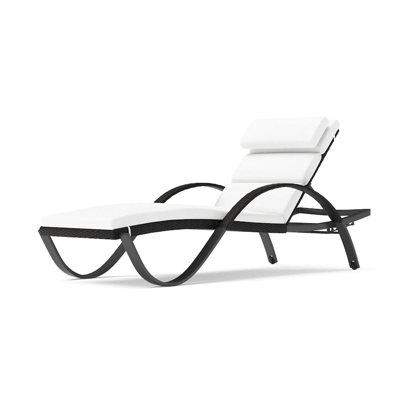 Deco 2 Aluminum Outdoor Patio Chaise Lounges Set