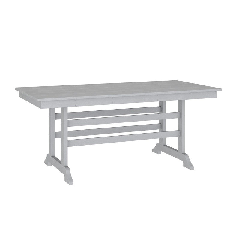 Commercial All Weather Adirondack Table and 6 Chairs with Cupholders