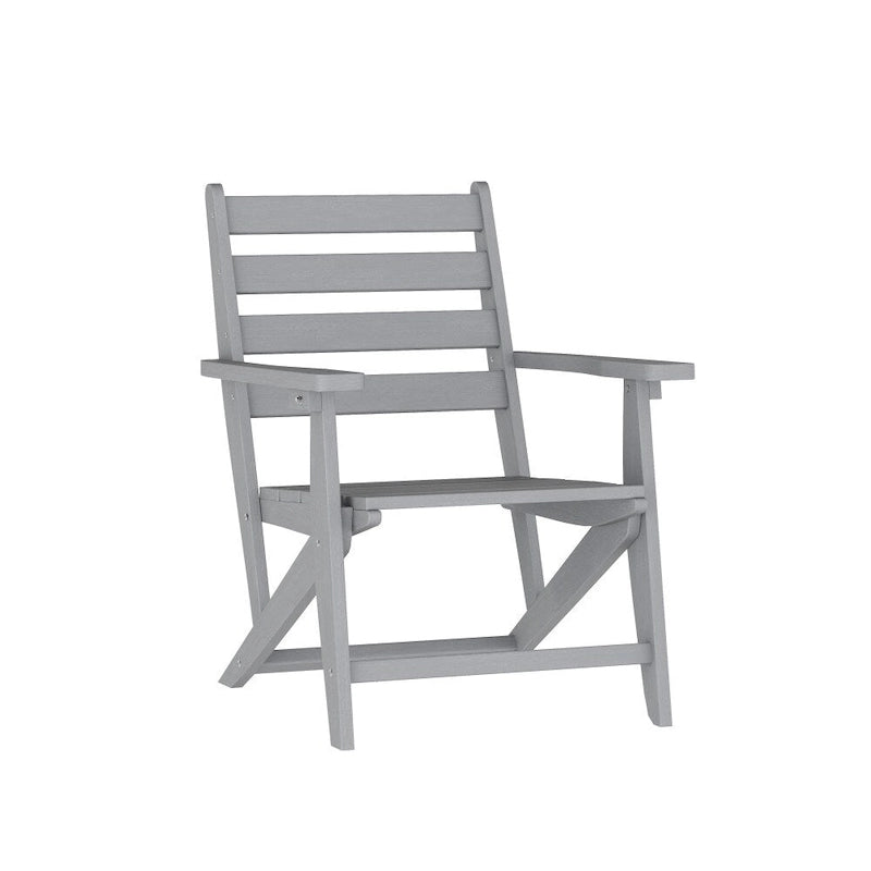 Commercial All Weather Adirondack Table and 6 Chairs with Cupholders