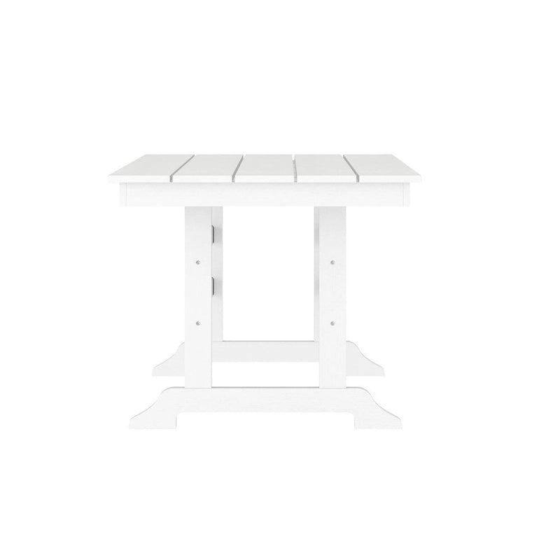 Commercial All Weather Adirondack Table and 6 Chairs with Cupholders