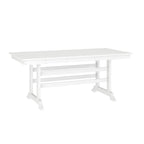 Commercial All Weather Adirondack Table and 6 Chairs with Cupholders
